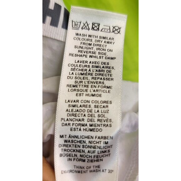 ASOS DESIGN x Christian Cowan Curve logo track top Neon Yellow White Crop 18 - Picture 10 of 13